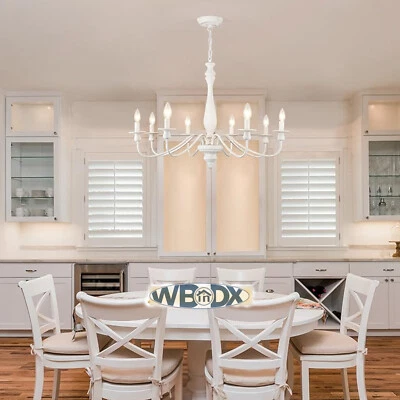 Dining Room Chandelier Mid Century Modern Ceiling Light Candle Lighting Fixture - Image 1 of 4