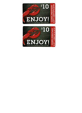 $250 worth of Red Lobster promotional cards: 25 x $10. Expires 12/31/23.