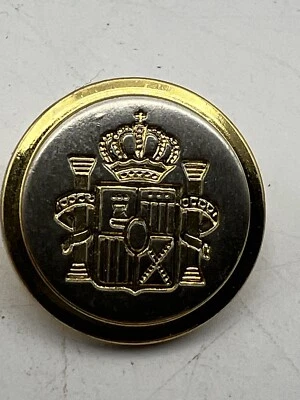 Uniforme túnica militar de níquel y oro botones con cresta 3x 2cm y 7x 1,5cm Foto 1 de 3