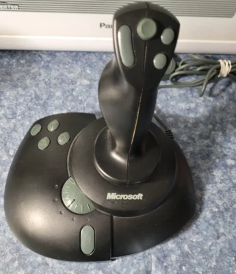 Joystick Microsoft Sidewinder 3D Pro Plus Flight Stick 9 pinos GamePort. Não USB - Imagem 1 de 3