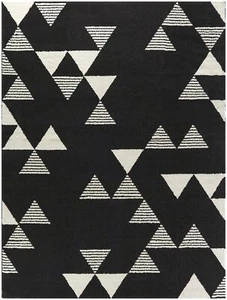 Balta Rugs Phoebe Modern Geometric Area Rug, Charcoal, 7' 10" x 10' - Picture 1 of 5