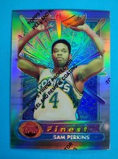 1994-95 Finest Refractor #99 Sam Perkins w/Coating Seattle Supersonics