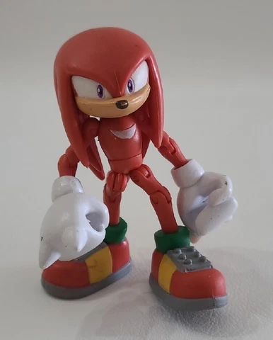 Sonic The Hedgehog Knukles Action Figure Red Sega Jazwares 3" Read ⬇️ Cover