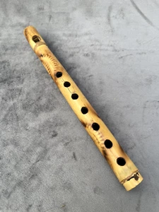 Vintage Bambus Flöte Amazigh Handarbeit Musikalisches Holzinstrument Sammlerstück Deko - Bild 1 von 5