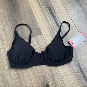 NEW Anne Cole Women’s XS Limited Edition Ladies Swim V-Wire Bikini Top Black - Picture 1 of 5