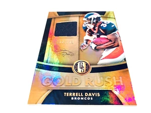 Terrell Davis 2020 Panini Gold Standard Gold Rush RefractorPlayerWornJersey#/199 - Bild 1 von 2