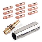 Contact Tube Holder Insert Set For Mb 15Ak Welding Torch 12 Nozzles Included