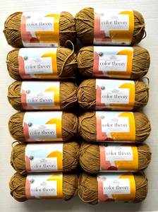 LOTS of 12 Lion Brand Yarn Two of Wands: Color Theory Yarn" DIJON" #619 3.5oz - Picture 1 of 6