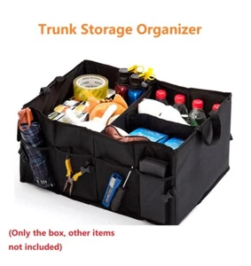 Auto Kofferraum Organizer Aufbewahrungsbox Faltbar Kofferraumtasche Klett Tasche - Bild 1 von 10