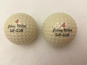 (2) NEAR MINT 1960-70er Wilson JOHNNY MILLER XP-300 Signature Golfbälle   - Bild 1 von 2
