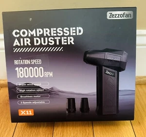 Zezzofan Compressed Air Duster-180000RPM Ultra Electric Powerful Cordless Air... - Picture 1 of 6