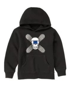 GYMBOREE SNOWBOARD LEGEND BLACK SKULL HOODIE 3 4 5 6 7 8 NWT - Picture 1 of 1