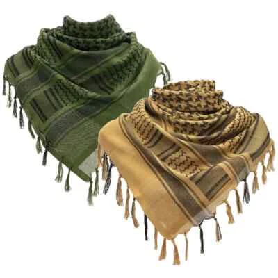 PAÑUELO SHEMAGH 100 % algodón - Ejército británico - Envoltura militar del ejército árabe Keffiyeh - Imagen 1 de 4