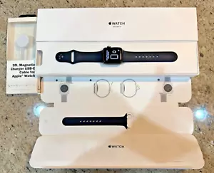 Apple Watch Series 3 38 mm Space Gray Aluminum Case with Black Sport Band (GPS) - Picture 1 of 9