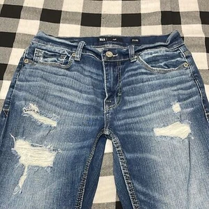 BUCKLE BKE ALEC Slim Straight Jeans Herren Größe 31 x 30 Stretch Destruction - Bild 1 von 12