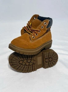 Outbound Trading Co. Botas informales de senderismo de cuero sintético impermeables tostadas 7M para niños - Imagen 1 de 12