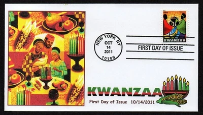 USA, SCOTT # 4584, NBC CACHETS FDC COVER - HOLIDAY KWANZAA FESTIVAL, YEAR 2011 - Image 1 of 2
