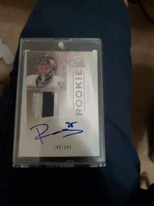 2009-10 UD THE CUP ROOKIE PATCH AUTO #139 RIKU HELENIUS 142/249 TAMPA BAY L - Picture 1 of 3