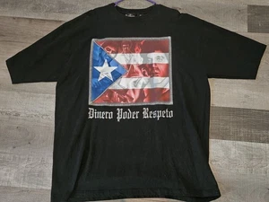 RARE Vintage Scarface Puerto Rico Flag Spanish T-Shirt 2XL - Bild 1 von 2