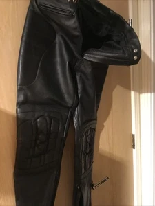 Cowhide Leather Protective Leather Biker Trousers - Picture 1 of 7