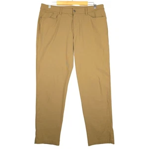 Lululemon ABC Classic Fit Warpstreme Mens Khaki Chinos Pants Straight Leg 36x29 - Picture 1 of 7