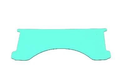 Parabrisas redondo de repuesto para ventana azul para Harley Davidson Foto 1 de 1