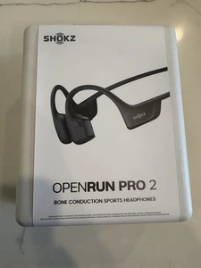 Shokz - OpenRun Pro 2 Auriculares deportivos de conducción ósea - Negros S821 - Imagen 1 de 3