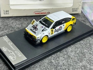 RM 1/64 Scale Alfa Romeo GTV6 White Diecast car Model Toy Collection Gift - Picture 1 of 9