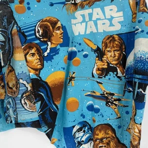 Vintage Star Wars Twin Flat Bed Sheet Permanent Press 1970's era Death Star - Picture 1 of 3