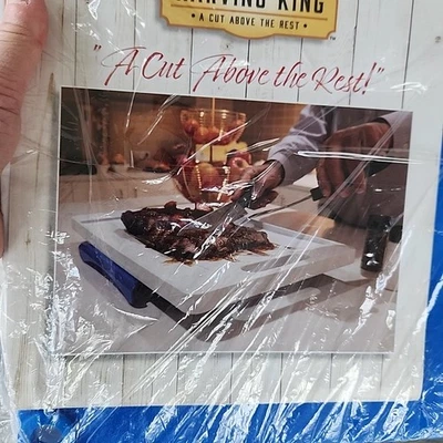 Karving King Large Meat Cutting Board w/ Juice Groove Meat Carving Board - Blue - Image 1 of 3