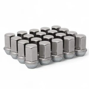 20 - 14mm x 1.5 Stainless Steel Cap Truck SUV Factory Lug Nuts OEM GM - Picture 1 of 2