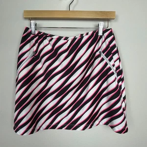 Tail Women’s Skort Size M Pink White Black Print Zip Slant Pockets Golf Tennis - Picture 1 of 7