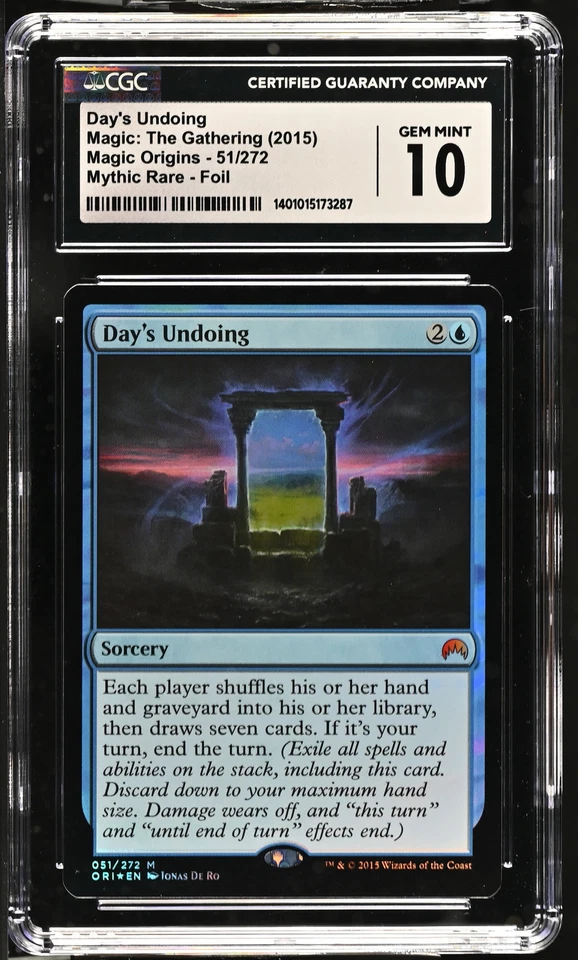 DAY'S UNDOING Magic Origins Foil Mythic CGC 10 Gem Mint MTG [Nostalgium] - Image 1 of 2