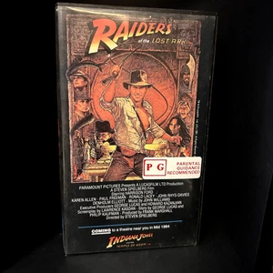 Raiders of the Lost Ark VHS 1981 Aust. Release Sml Case Ex Rental Tested GC - Picture 1 of 7