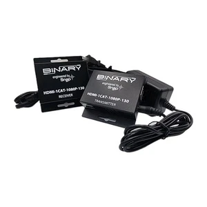 Binary HDMI-1CAT-1080P-130 Transmitter and Reciever with Power Cords - Picture 1 of 1