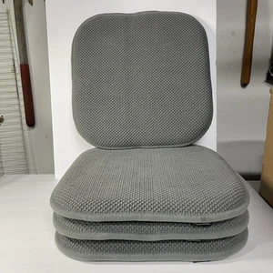 Gorilla Grip 16"x 16" Memory Foam Stuhlkissen Set, Stuhlauflagen, grau - 4er SET - Bild 1 von 10