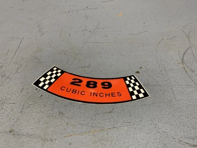 Calcomanía de filtro de aire para Ford Mustang 289 1965-1967 Foto 1 de 4