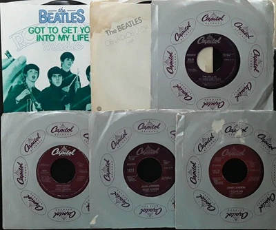Beatles Capitol 1978 Picture Sleeve Lot 4274 Helter 4347 Ob-La-Di 2531 1868 1878 - Imagem 1 de 4