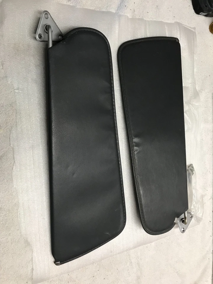 1981-1993 OEM DODGE RAM TRUCK RAMCHARGER FRONT LH RH SUN VISORS SUNVISOR - BLACK - Image 1 of 4