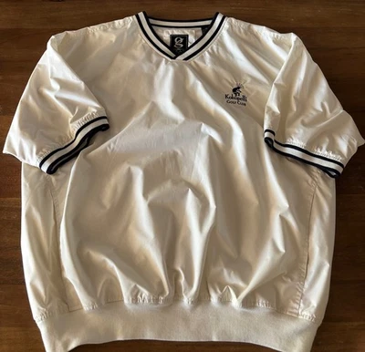 GEAR FOR SPORTS Wind Breaker White PULLOVER MEN'S Large Kokopelli Golf Club - Image 1 of 4