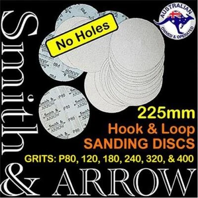 HOOK AND LOOP DISC 9" 225mm SANDING PAD ORBITAL DRYWALL SANDER NO HOLE SANDPAPER - image 1 of 3