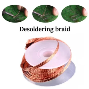 2x Desoldering Soldering Tin Remover Braid Wire 1.5mm 2.0mm 2.5mm 3.0mm 3.5mm AU - Bild 1 von 9
