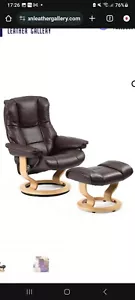 Ekornes Stressless Chair and Footstool  - Picture 1 of 4