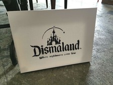 BANKSY PAINTING CANVAS ORIGINAL DISMALAND SOUVENIR + RECEIPT & TICKET 23/09/2015