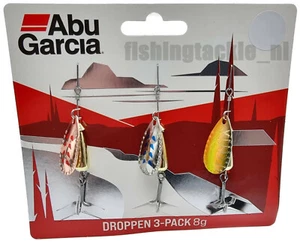 Abu Garcia Droppen 3 Pack LEAD FREE Fishing Spinner Lures Perch Trout - Picture 1 of 2