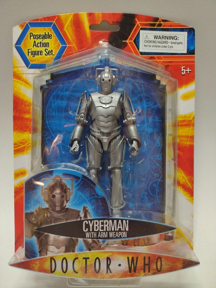 Doctor Who Cyberman w Arm Weapon Collectible Action Figure Character Series 2 Dr - Image 1 of 4