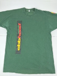 Vintage Nitzer Ebb Ebbhead Tour Shirt L Green Music EBM EDM Album Electronic - Picture 1 of 8