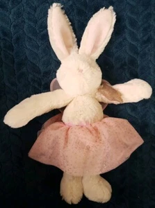 Tesco F&F Bunny Soft Toy Fairy Wings Wand Plush Cream Pink Skirt - Picture 1 of 10