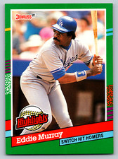 1991 Donruss #BC-18 Eddie Murray Los Angeles Dodgers Baseball Card