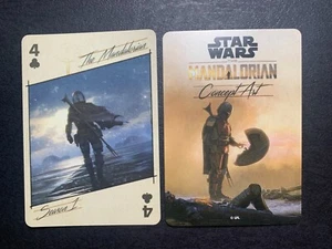 Tausch Spielkarte STAR WARS THE MANDALORIAN Season 1 FOUR OF CLUB - Bild 1 von 2